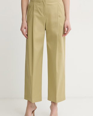 BOSS pantaloni wide leg pentru femei, din bumbac cu elastan Tulotta