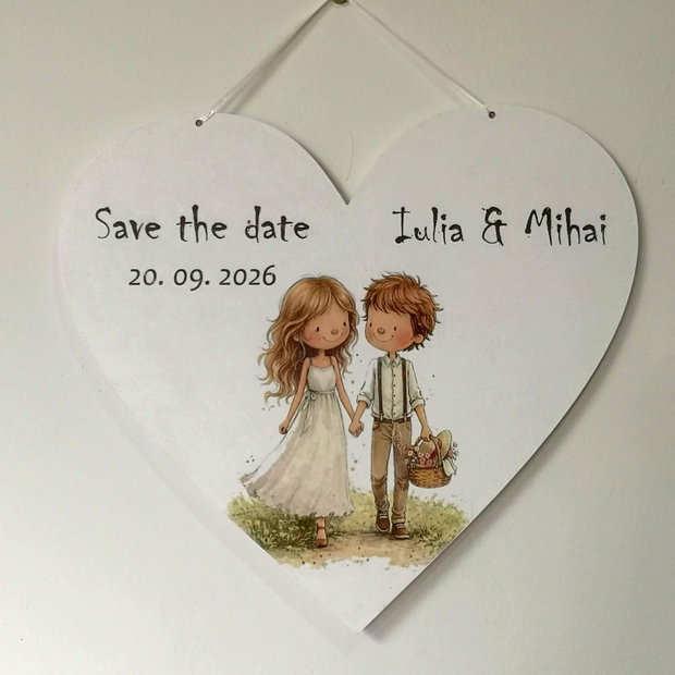 Placuta Save the date - inima