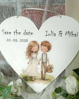 Placuta Save the date - inima