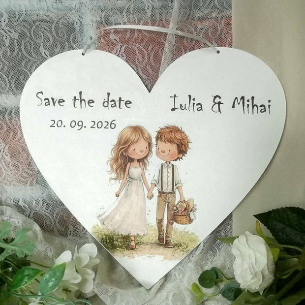 Placuta Save the date - inima