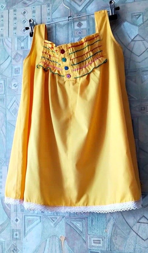 rochie galbena fetite