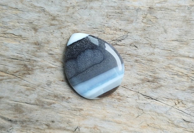 Cabochon opal albastru, 31x25x5 mm