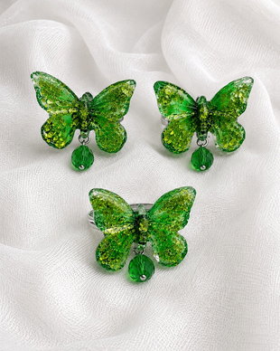 Set bijuterii fluturi 02073