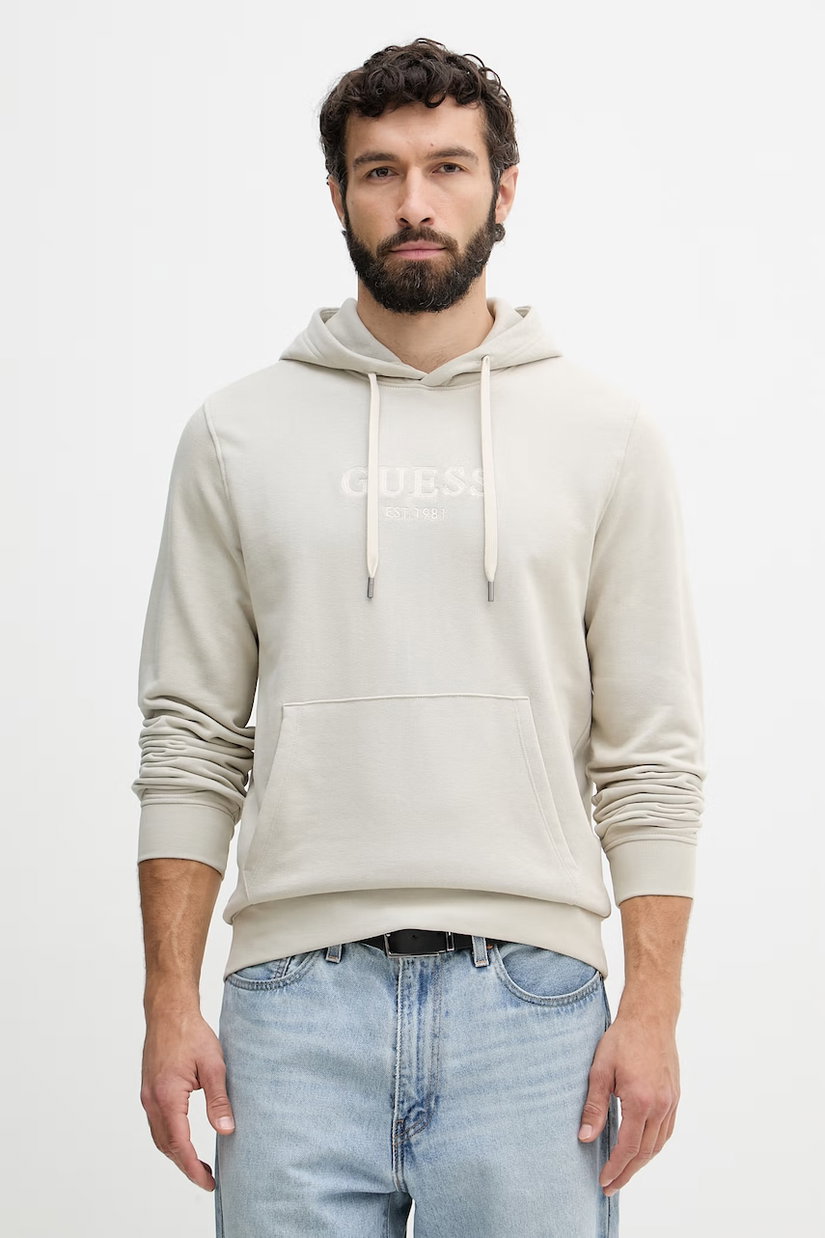 Guess hanorac cu glugă pentru bărbați, cu bumbac
