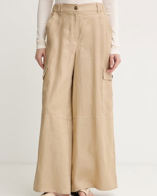 Weekend Max Mara pantaloni cargo pentru femei, din in