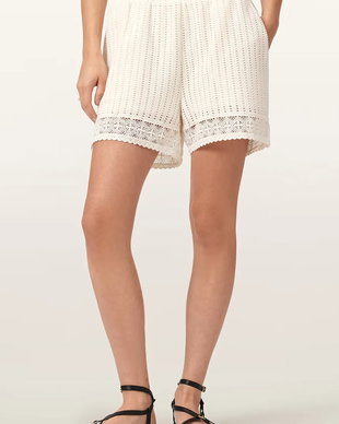 AllSaints pantaloni scurți pentru femei, cu bumbac ELMA