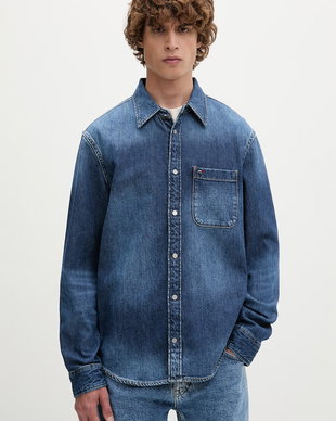 Tommy Jeans cămașă pentru bărbați, din denim