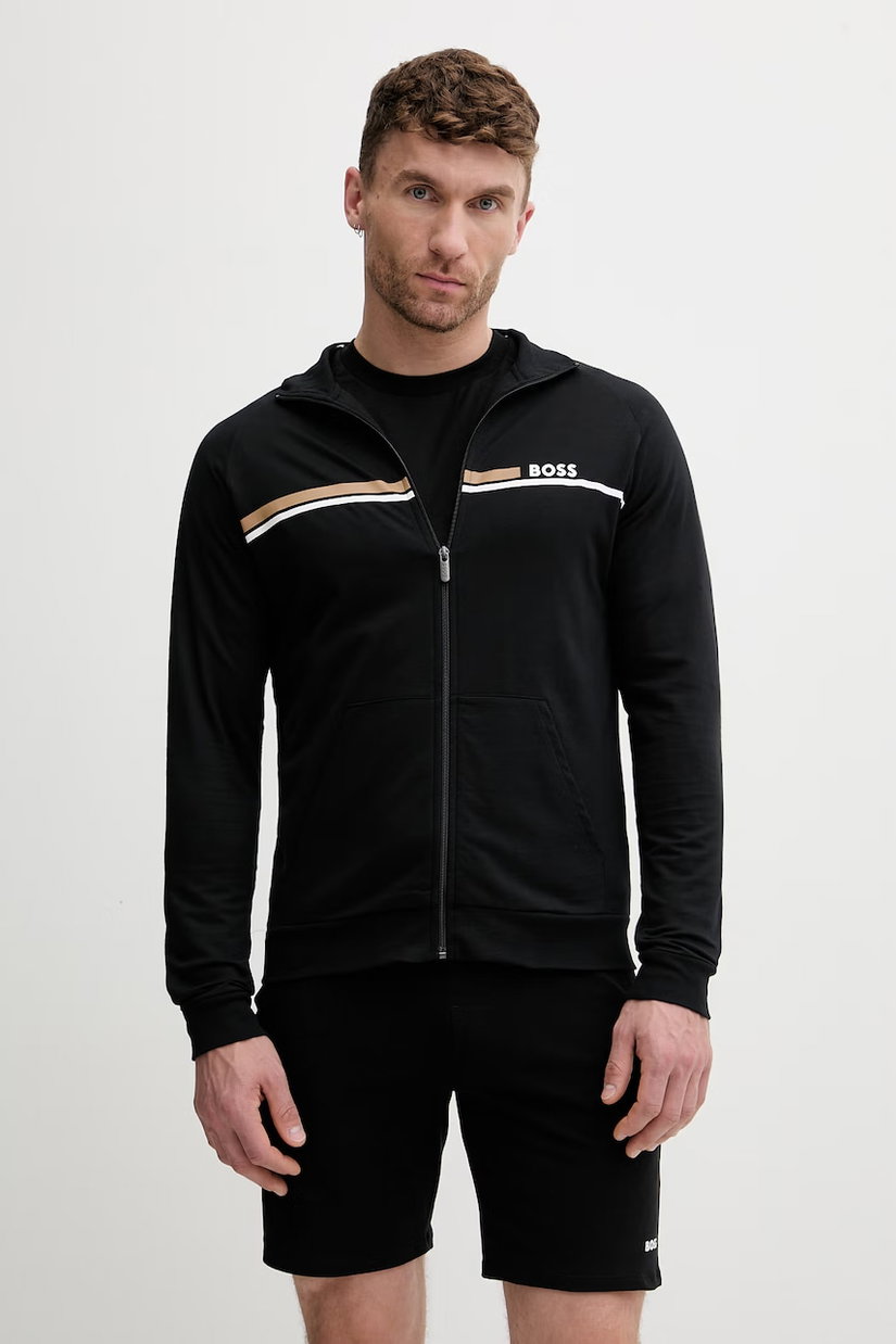 BOSS hanorac cu fermoar pentru bărbați din bumbac Authentic Jacket Z