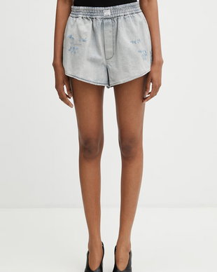 MM6 Maison Margiela pantaloni scurți pentru femei, din bumbac