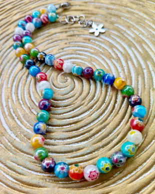 Colier margele Millefiori
