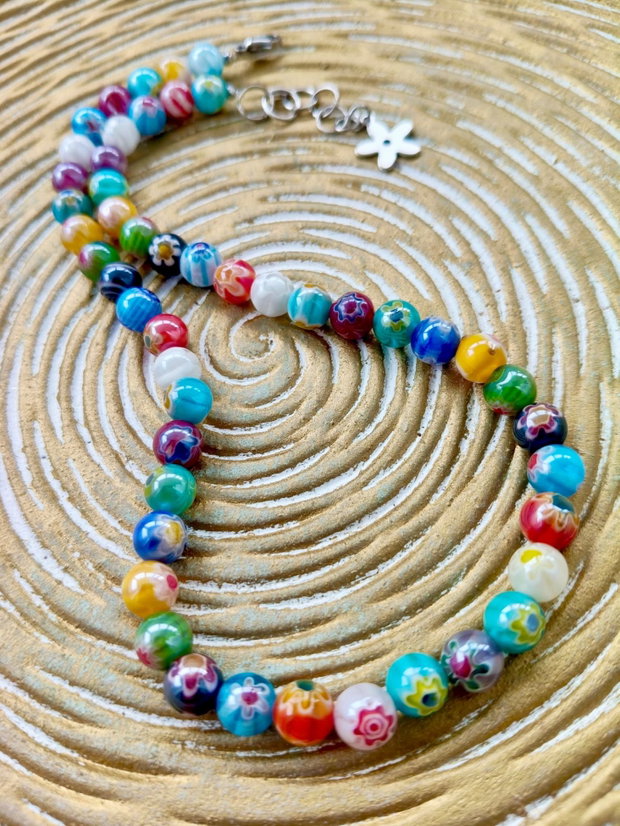 Colier margele Millefiori