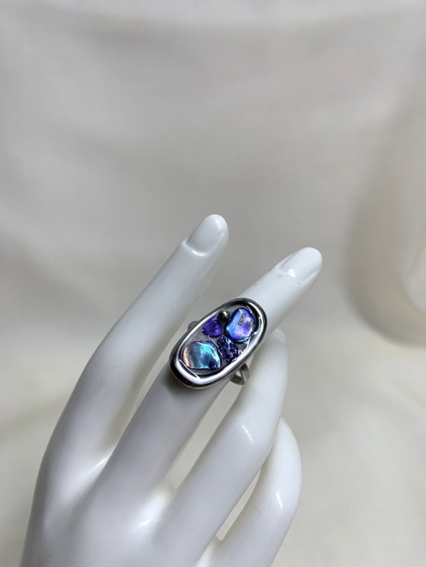 Inel cu Abalone ( paua ) 01165
