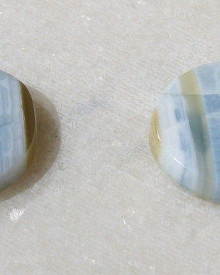 (2 bucati) Cabochon opal albastru aprox 4x16.5 mm