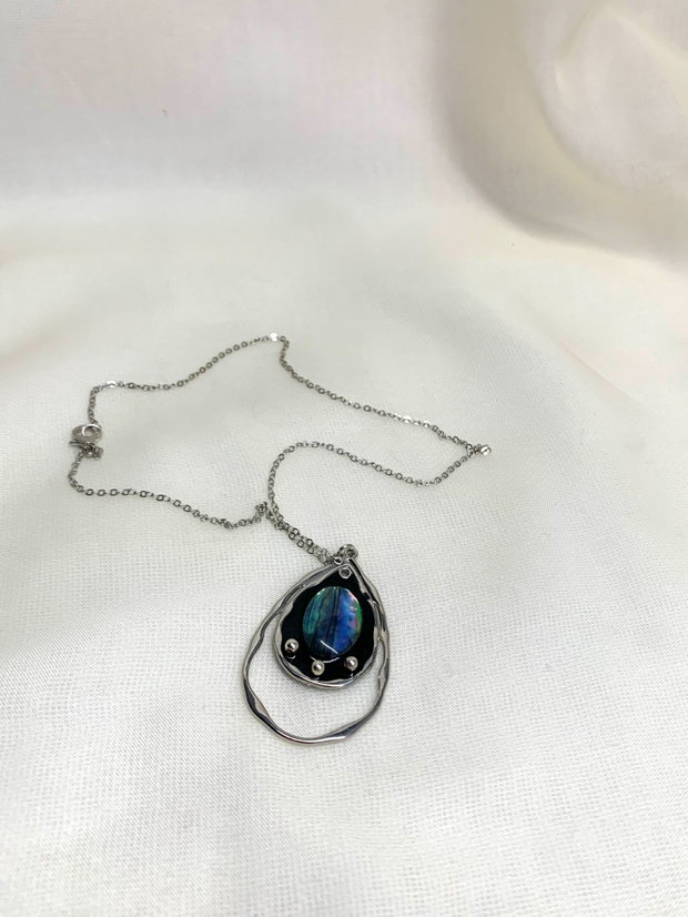 Colier -pandantiv cu scoici Abalone (Paua) 01161