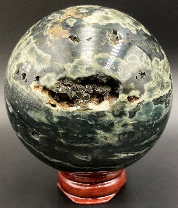 Jasp Oceanic Verde - Sfera piatra semipretioasa