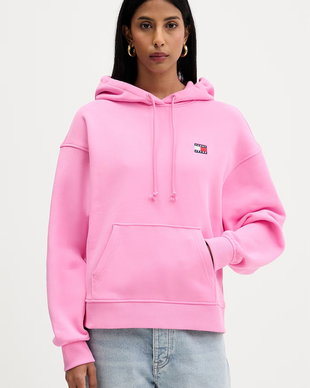 Tommy Jeans hanorac cu glugă pentru femei, din bumbac