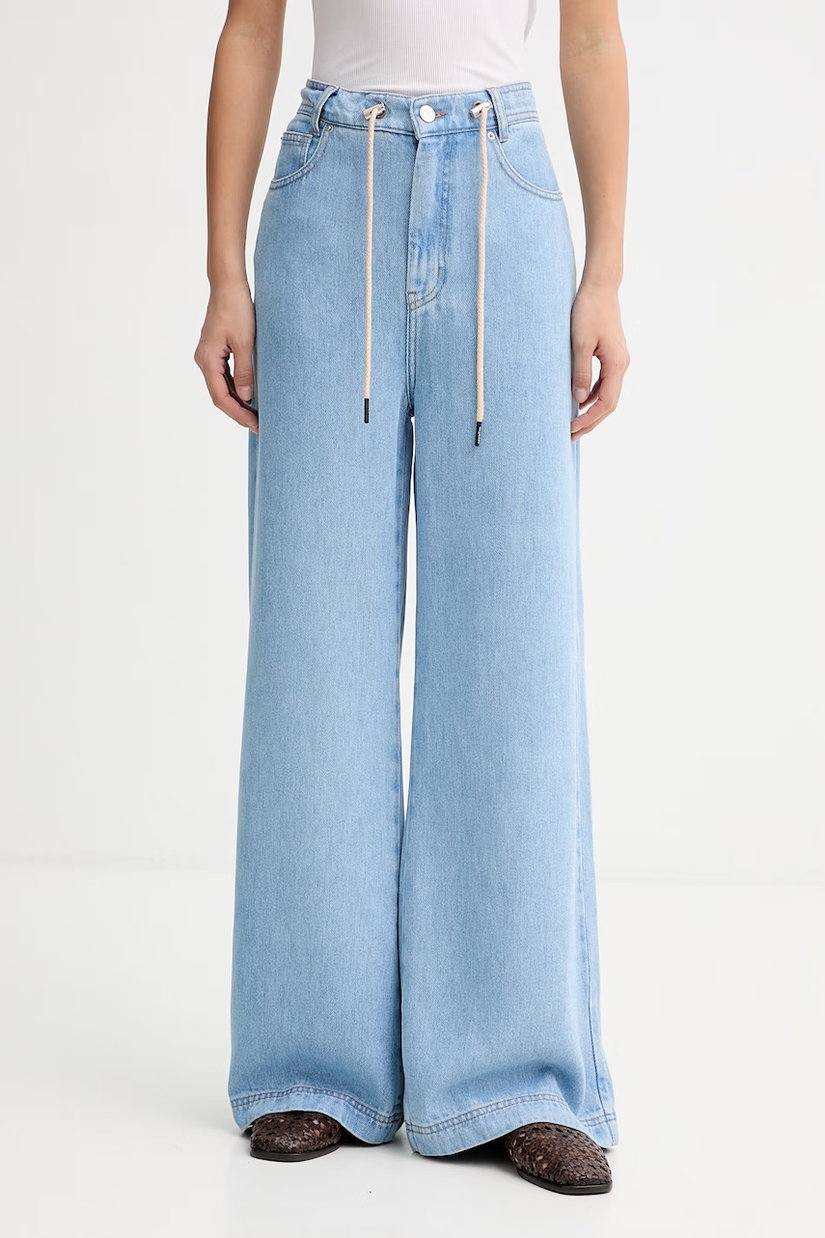 MUNTHE blugi wide leg pentru femei OBEY