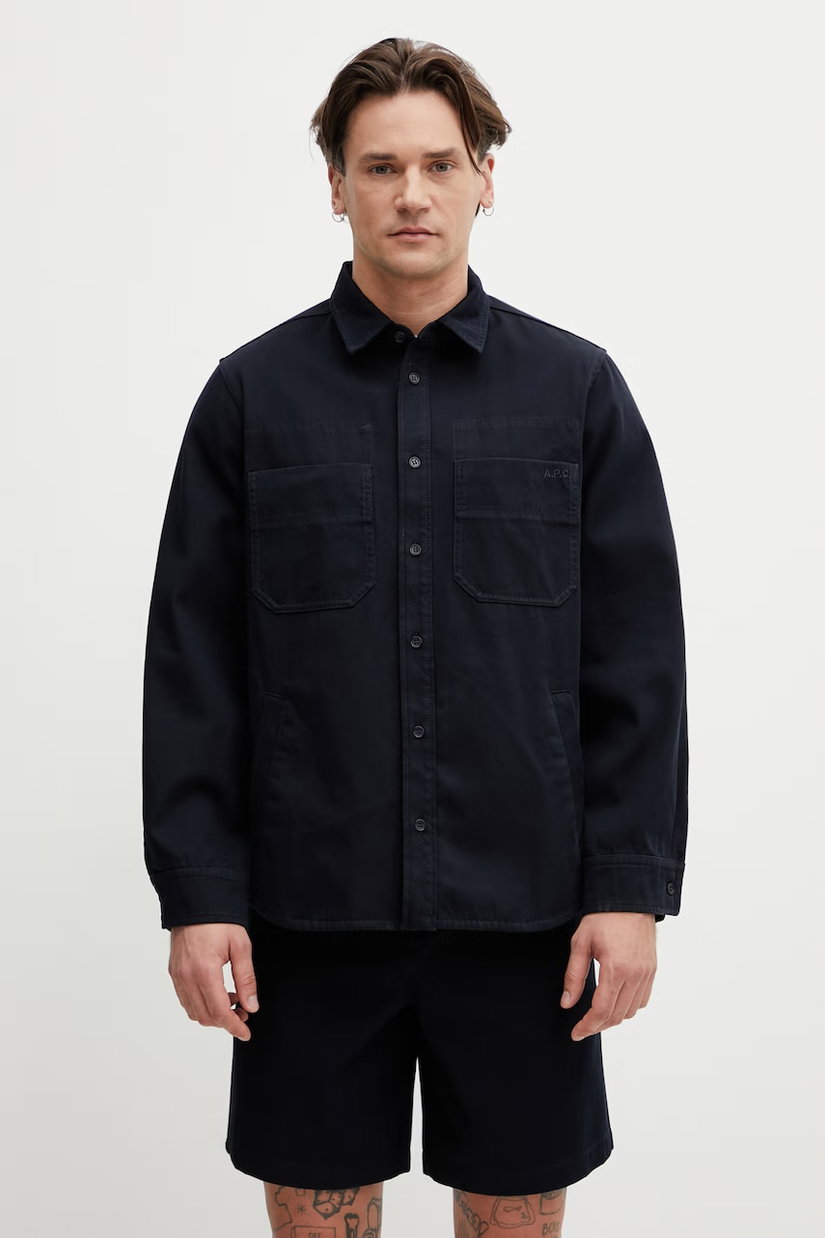 A.P.C. cămașă bărbătească de bumbac