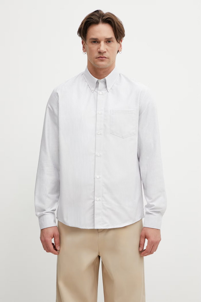 A.P.C. cămașă bărbătească din bumbac New Greg