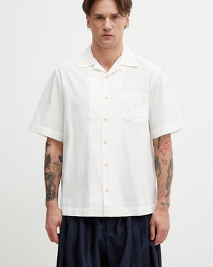 A.P.C. cămașă bărbați cu amestec de in Chemise Manches Courtes