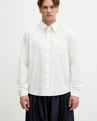 A.P.C. cămașă bărbați din bumbac și in