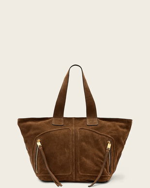 AllSaints geantă shopper pentru femei, din piele întoarsă JEAN