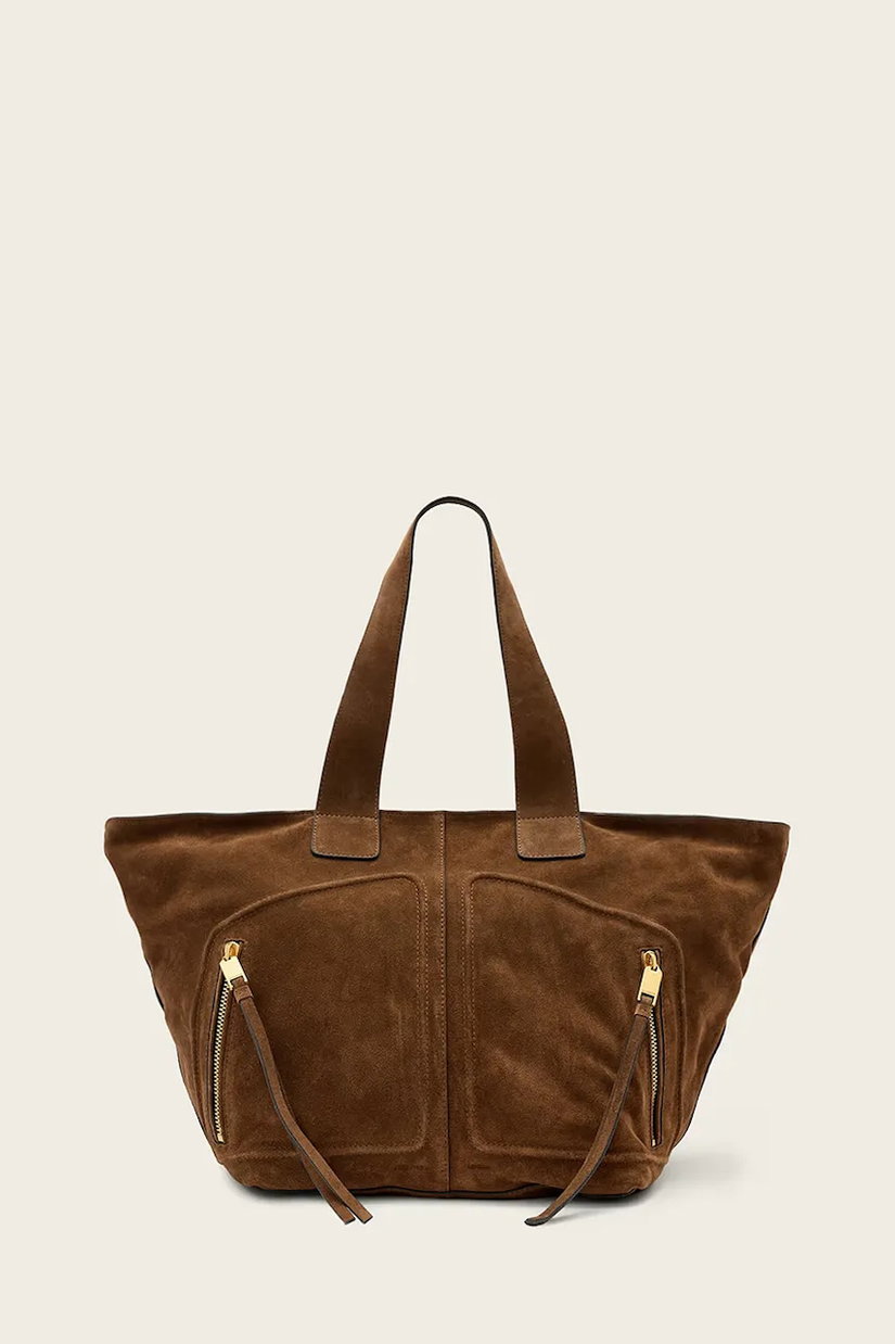 AllSaints geantă shopper pentru femei, din piele întoarsă JEAN