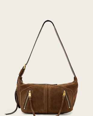 AllSaints hobo bag pentru femei, din piele întoarsă JEAN