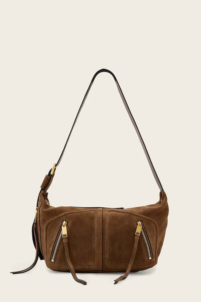 AllSaints hobo bag pentru femei, din piele întoarsă JEAN