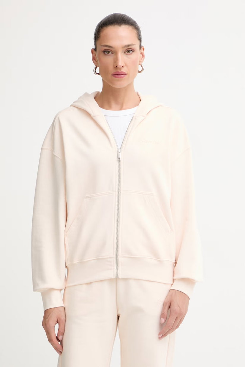 Calvin Klein hanorac cu glugă pentru femei, din bumbac