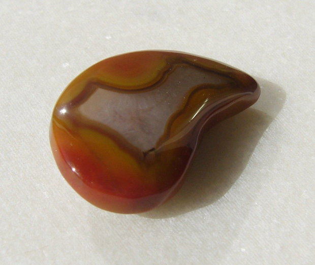 Speciman rulat crazy lace agate aprox 10x21x35 mm