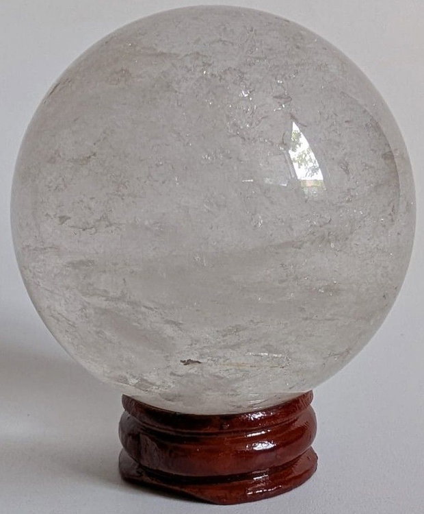 Cuart Transparent (Cristal de Stanca) - Sfera piatra semipretioasa