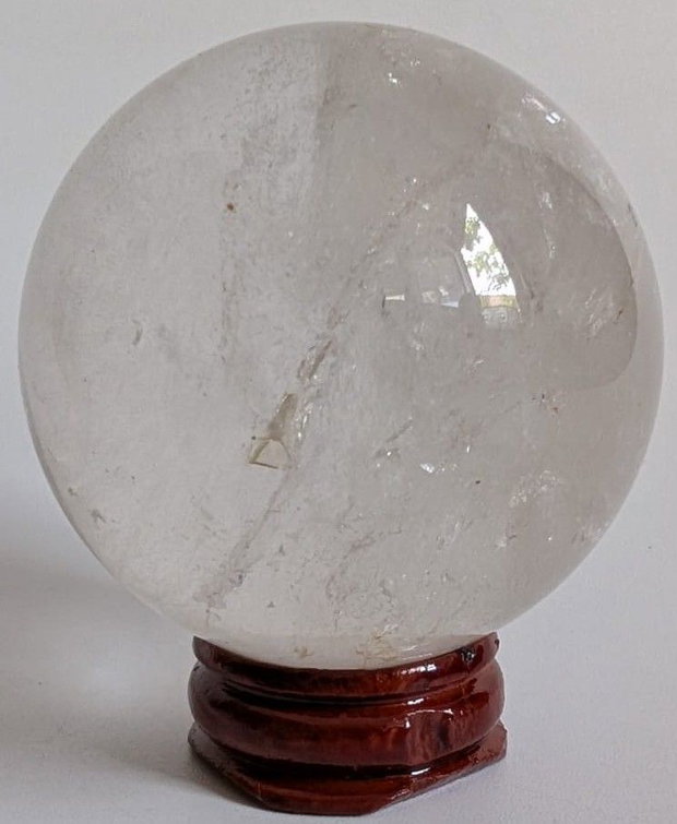 Cuart Transparent (Cristal de Stanca) - Sfera piatra semipretioasa