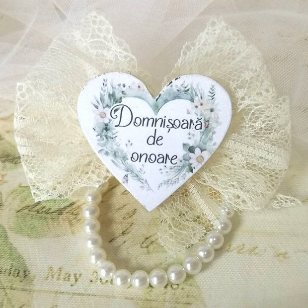 Bratari/ corsaje personalizate pentru domnisoare de onoare