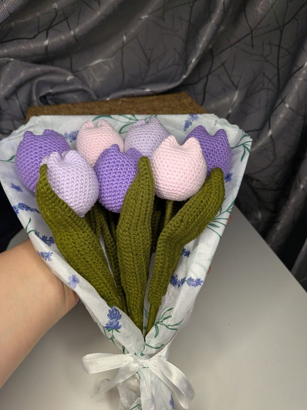 Buchet de lalele handmade flori care rămân mereu proaspete