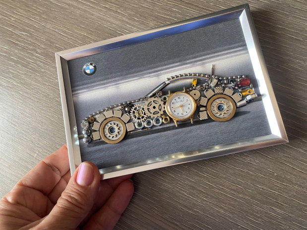 Masina model BMW Cod M 708・Cadouri barbati・Colaj auto de colecție・Decoratiune punk birou