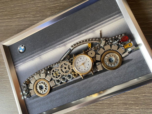 Masina model BMW Cod M 708・Cadouri barbati・Colaj auto de colecție・Decoratiune punk birou