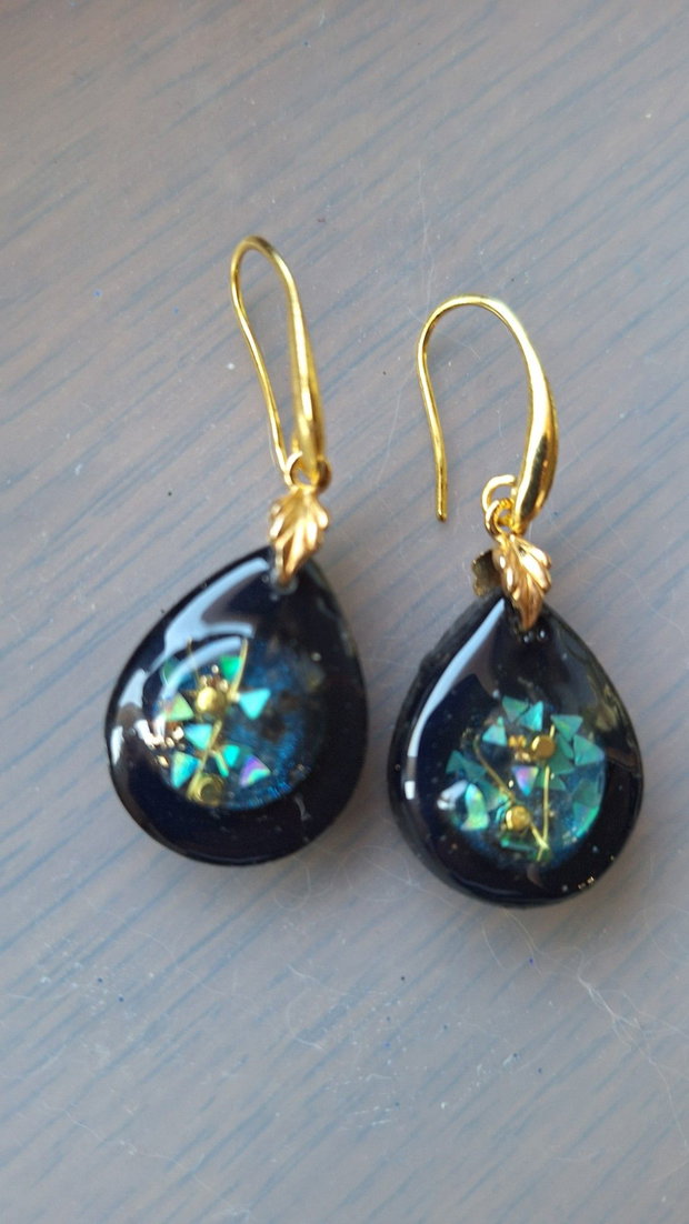 Cercei eleganți handmade Cosmic Drop