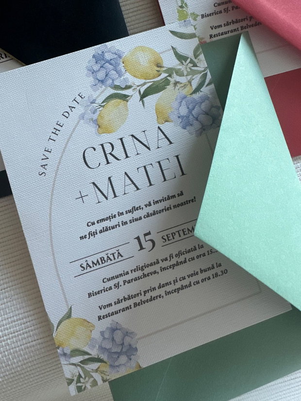 Invitatii de nunta cu plic