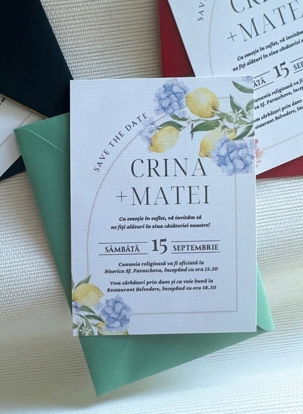 Invitatii de nunta cu plic