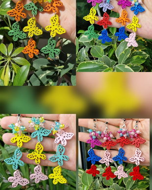 Accesoriu fluturași colorați