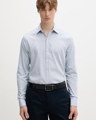 Calvin Klein cămașă non-iron pentru bărbați, din bumbac cu elastan