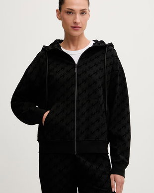 HUGO hanorac de loungewear pentru femei, cu bumbac FLOKKY_JACKET