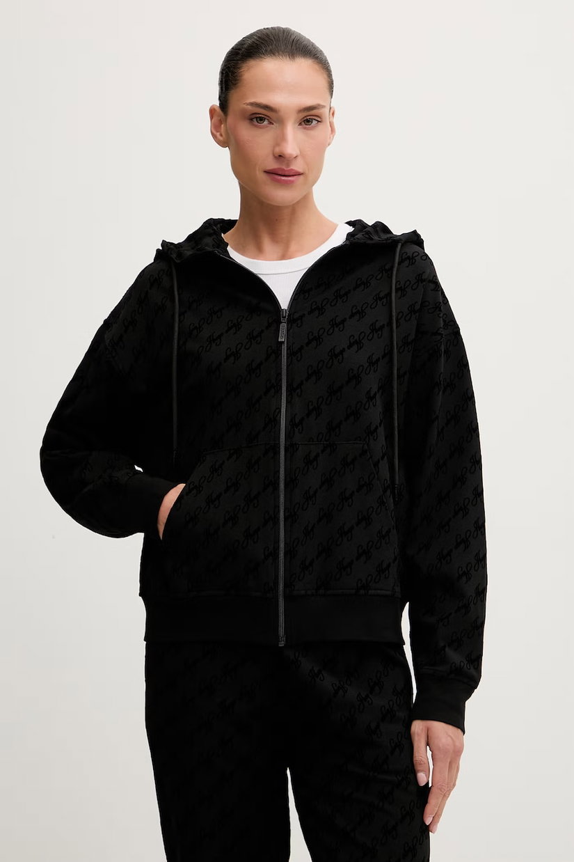HUGO hanorac de loungewear pentru femei, cu bumbac FLOKKY_JACKET