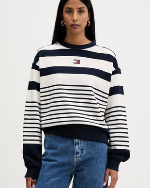 Tommy Jeans hanorac oversized pentru femei, din bumbac