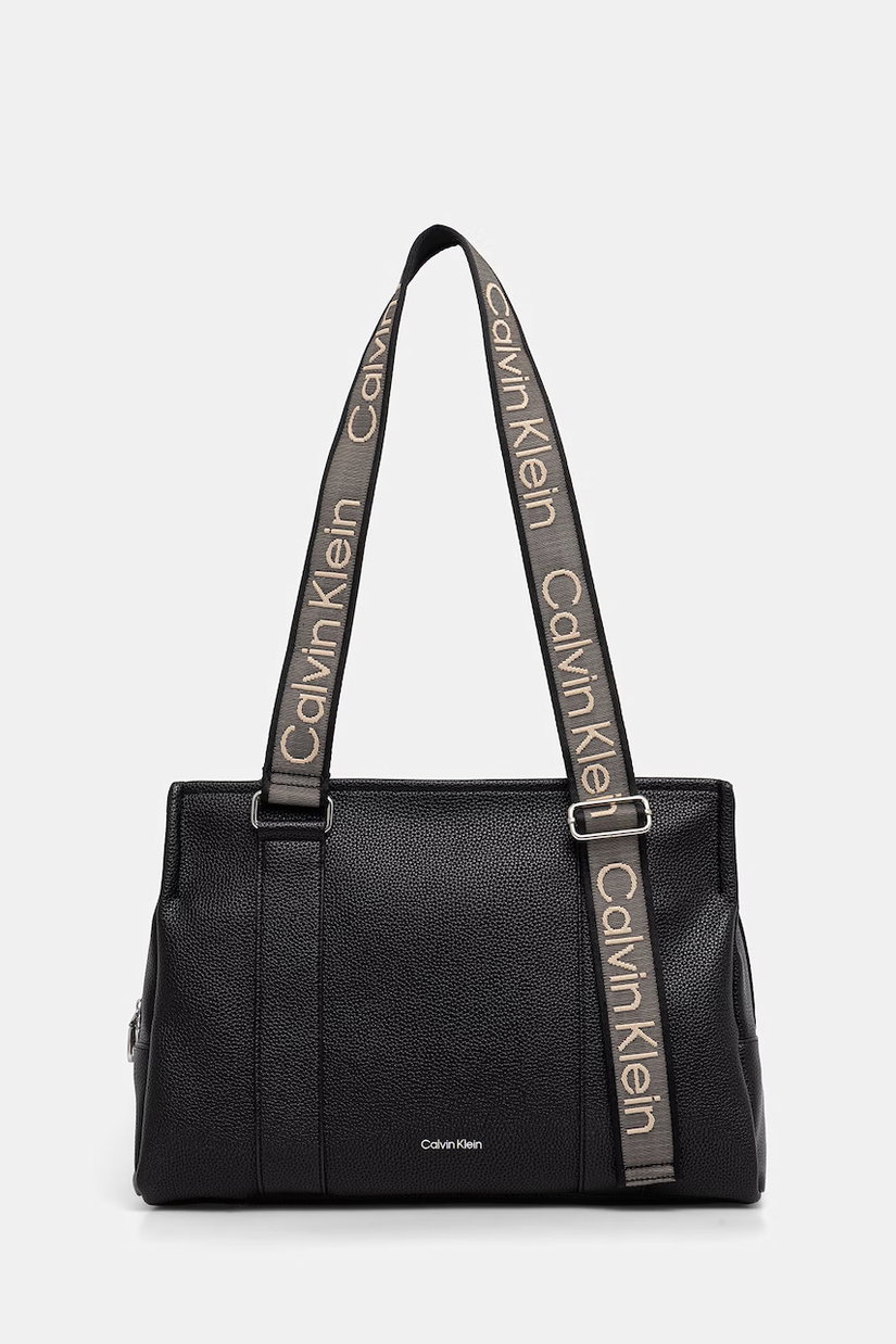 Calvin Klein geantă tote pentru femei, cu imitație de piele