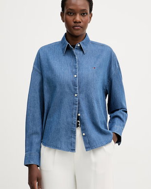 Tommy Hilfiger cămașă pentru femei, din denim