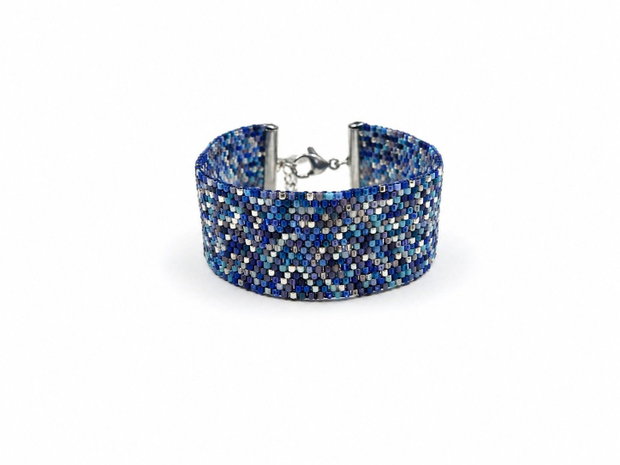 Brățară handmade nuanțe oceanice de albastru