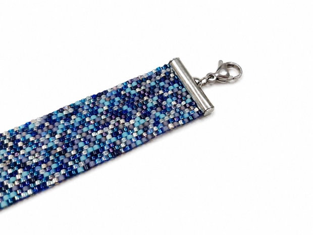 Brățară handmade nuanțe oceanice de albastru