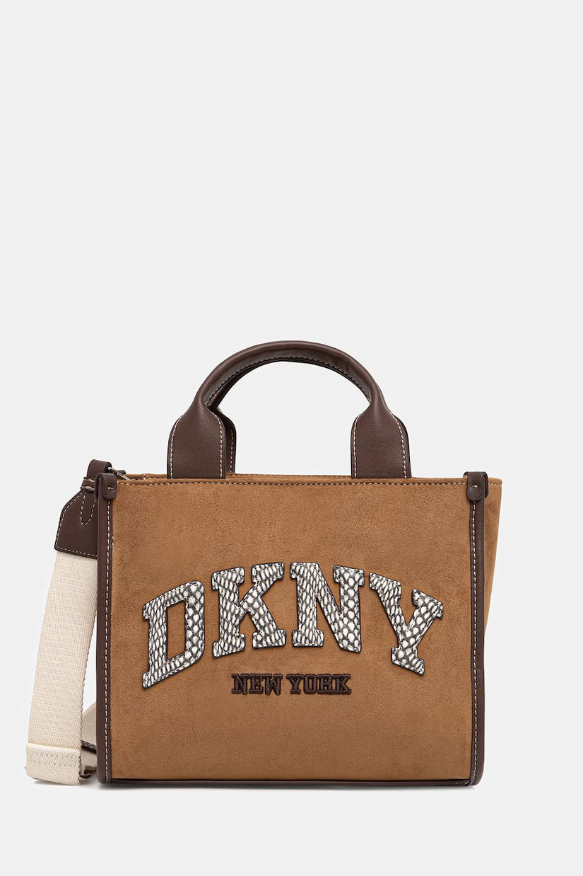 DKNY geantă pentru femei, cu imitație de piele întoarsă
